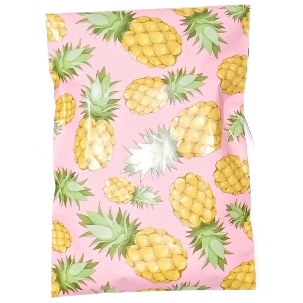 Set of 10 Pineapple Self Sealing Poly Mailers
